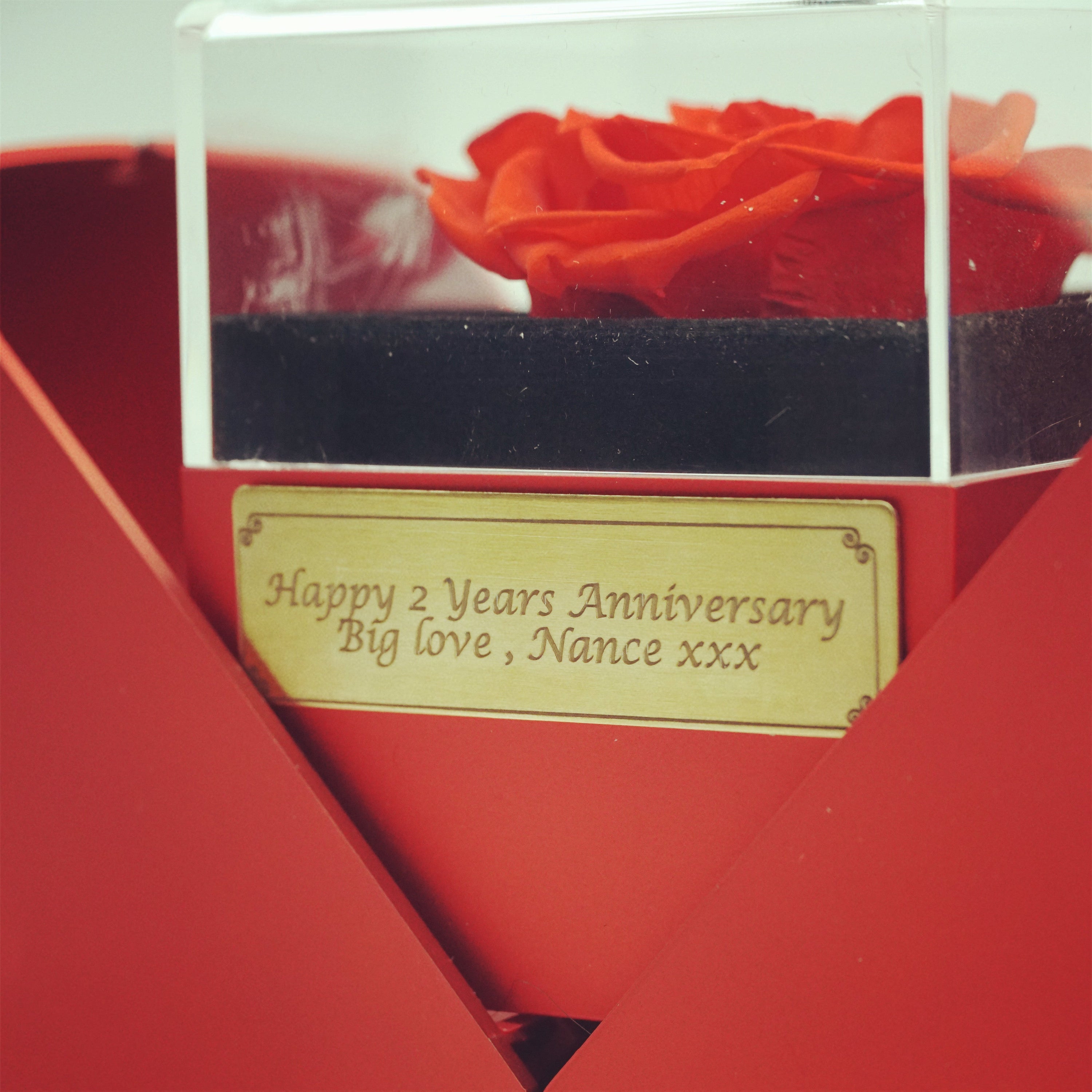 Necklace with Beautiful Forever Rose Box for Anniversary