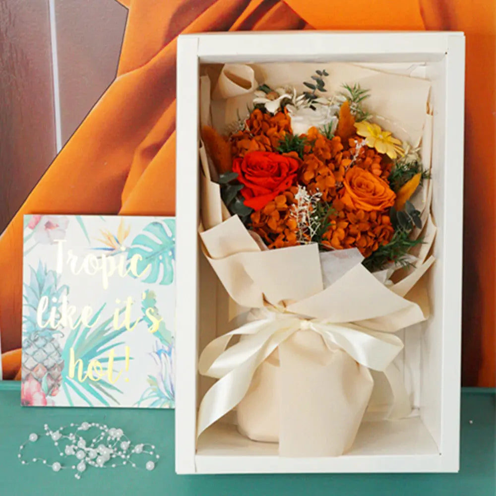 Preserved Flower Bouquet as Unique Luxury Romantic Gifts for Her
