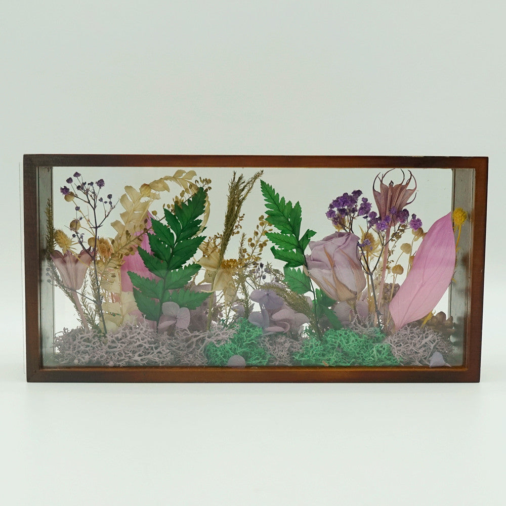 Preserved Flower Frame-Violet Blossom Grove