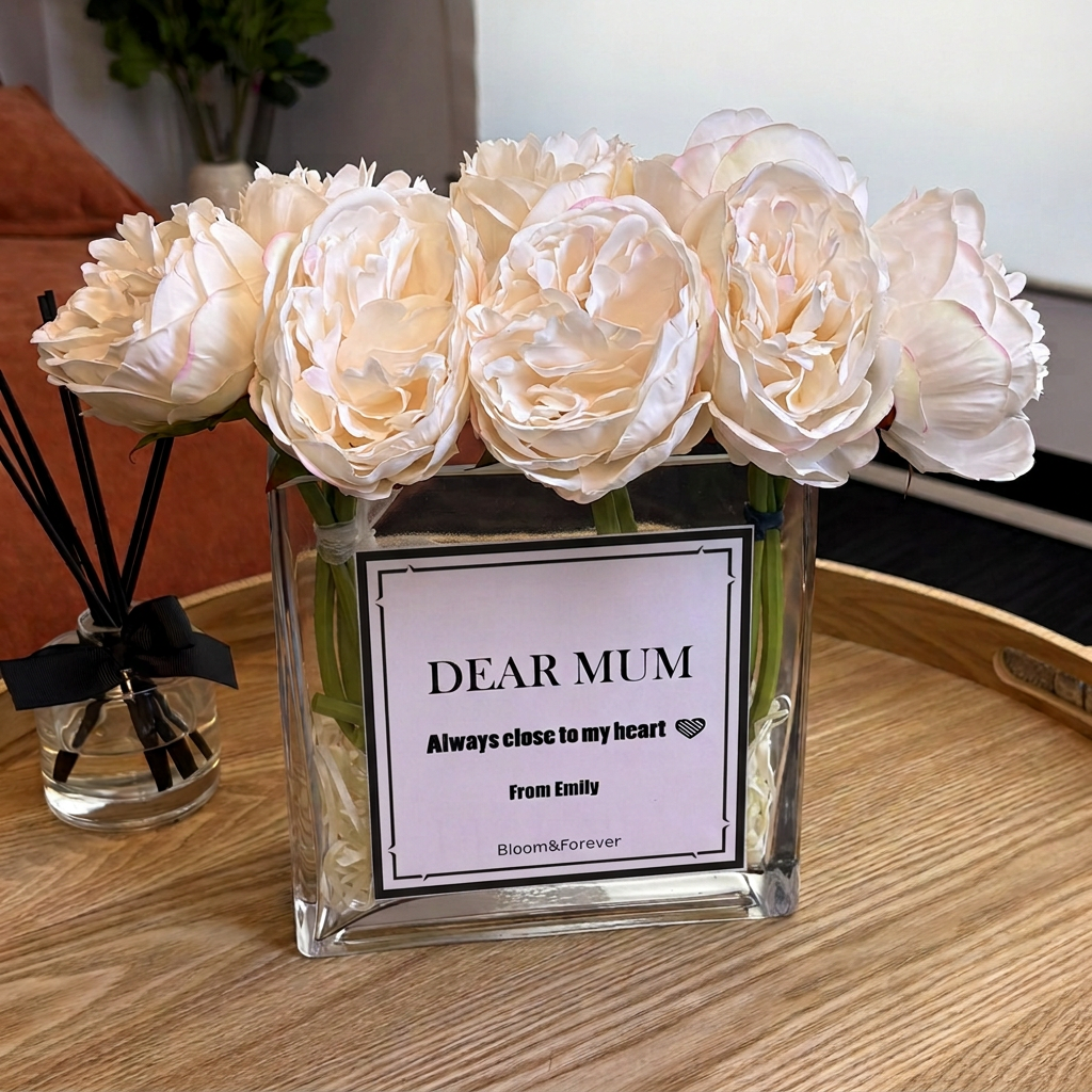 Personalised Bloom 03 — Scented Eternal Pink Silk Peony