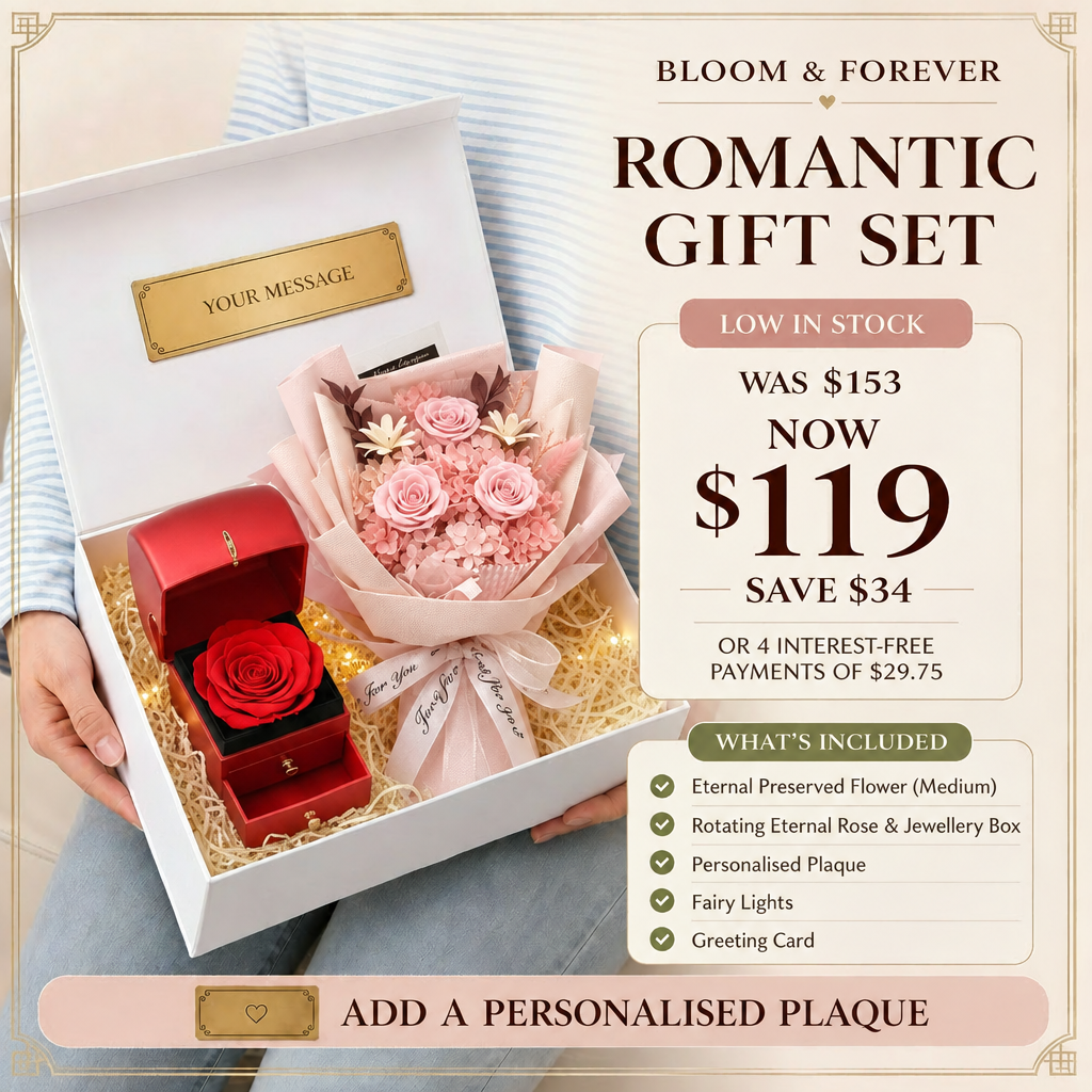 Personalised Romantic Gift Set – Flower Bouquet