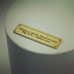 Custom message example on personalised plaque for Classic Round Eternal Rose Gift Box-Pink