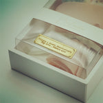 Personalised engraving plaque sample for Petite Eternal Rose Bouquet – Fairy Light Edition