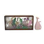 Preserved flower frame in Violet Blossom Grove, front view