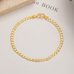 Trendy 925 silver link bracelet in gold